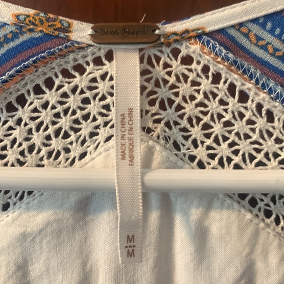 Free People Long Sleeve Dress with Print and Lace Up Detail. Great Fall Dress! - Picture 3 of 3